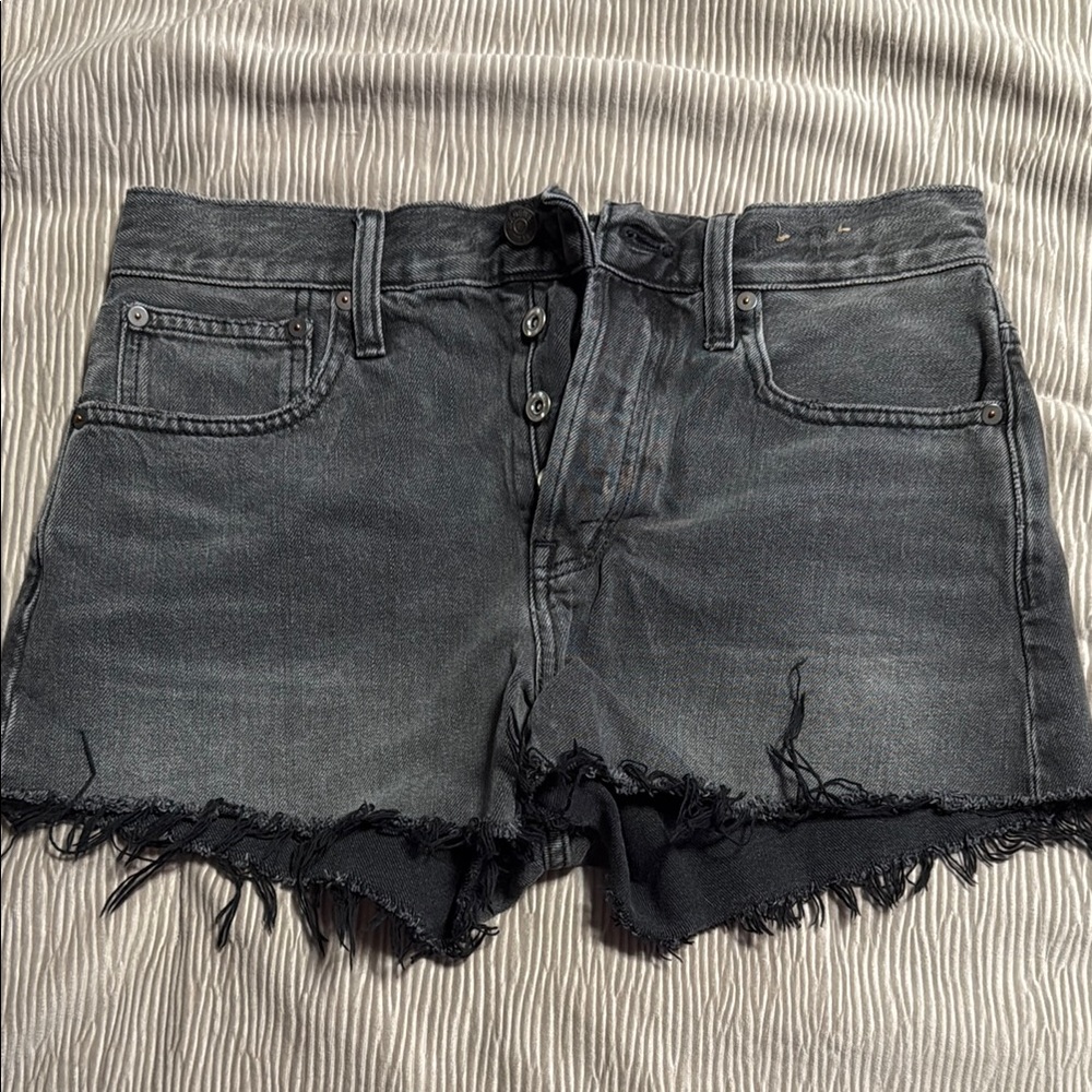 Women's Black Denim Shorts